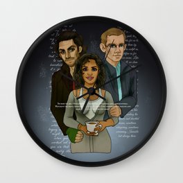 The Vampire, The Ghost and The Werewolf Wall Clock | Movies & TV, Illustration, Sci-Fi 