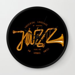 Jazz Trumpet Wall Clock