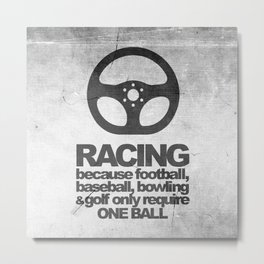 Racing Quotes Metal Print | Typography, Love, Graphic Design, Sports 