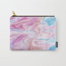 Pastel Colored Marble Carry-All Pouch | Digital, Veinedmarble, Marble, Prettymarble, Pinkmarble, Pop Art, Pastel, Pastelmarble, Blue, Bluemarble 