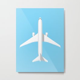 767 Passenger Jet Aircraft - Sky Metal Print | Airliner, Airline, Jetairliner, Classicjet, Aircraft, Plane, Passengerjet, Drawing, 767, Airplane 