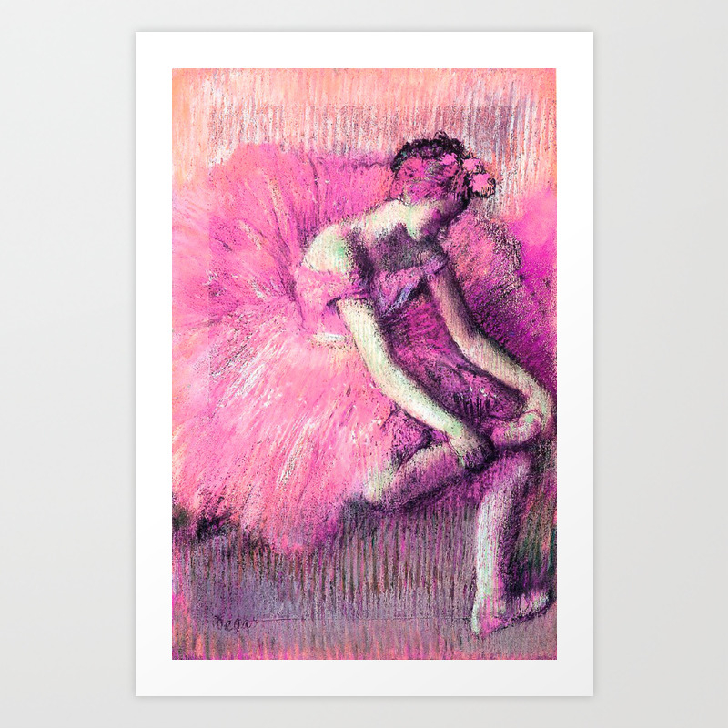 edgar degas pink ballerina