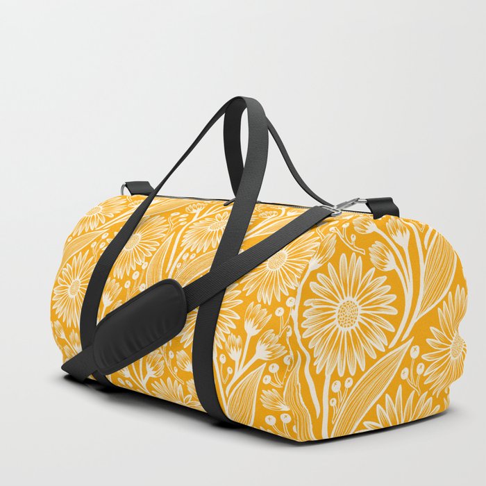 Saffron Coneflowers Duffle Bag