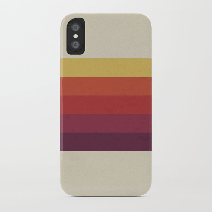 Retro Video Cassette Color Palette iPhone Case