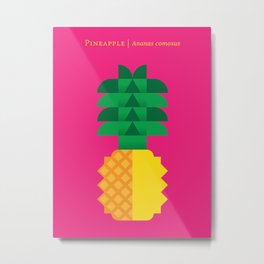 Fruit: Pineapple Metal Print | Botanicalposter, Fruitpattern, Botanical, Tropical, Beach, Paradise, Pineapplepattern, Pineapple, Tropicalfruit, Tropicalpattern 