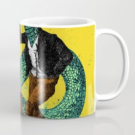 SNAKE CHARMER Coffee Mug | Surreal, Party, Serpent, Vintage, Psychedelic, Dress, Portland, Reptile, Trippy, Scales 