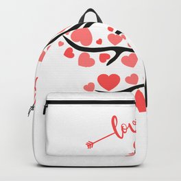 Love forever Backpack | Tree, Graphicdesign, Missingyou, Valentinsday, Valentins, Friend, Cutemissingyou, Heart, Hearts, Digital 