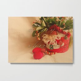 merry chrismas card design Metal Print | Merrychrismas, Red, Typography, Digital, Pattern, Graphicdesign, Decoration, Noel 