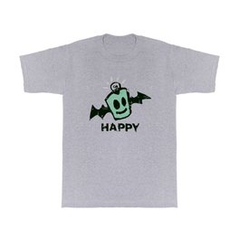 HAPPY halloween T Shirt | Happy, Ooollee, Porkchop, Bat, Graphicdesign, Halloween, Robot, Vampire 