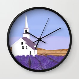 Lavender Churchyard Wall Clock