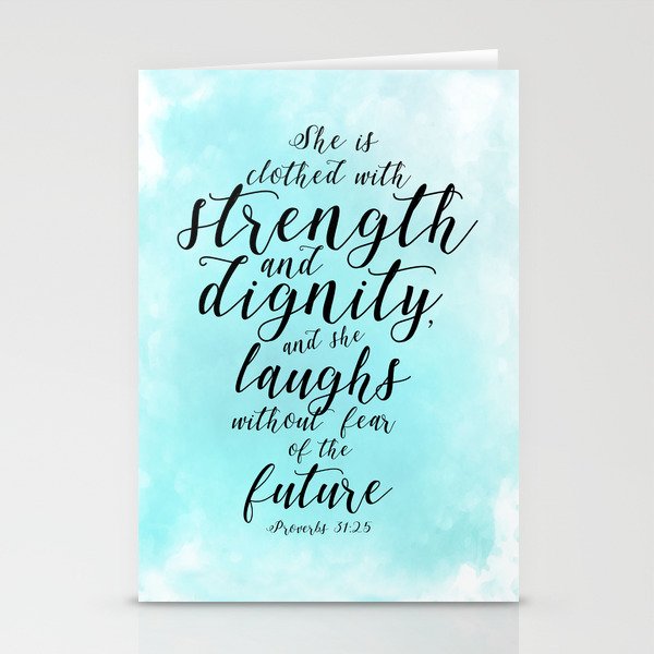 Proverbs 31 25 She Is Clothed With Strength And Dignity And She