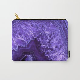 Ultra Violet Agate Mineral Gemstone Carry-All Pouch