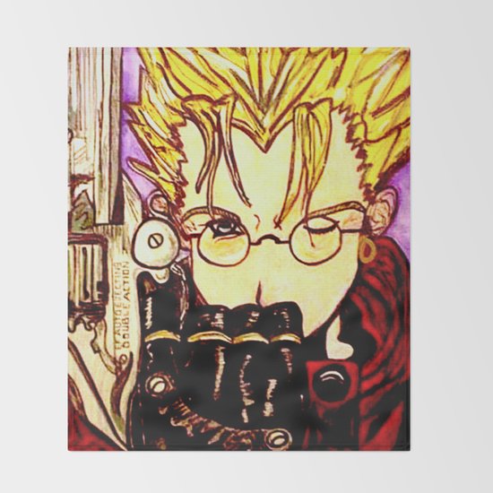 Wallpaper Trigun Vash The Stampede Throw Blanket By Jellyrelish Society6 For iPhone Free