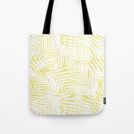 Tropical Limelight Leaves Tote Bag