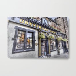 Greyfriars Bobby Pub Metal Print | Johngraysdog, Edinburghpub, Photo, Bobbyskyeterrier, Greyfriarsbobbypub, Greyfriarsbobby, Bobbygreyfriars, Greyfriarsedinburgh, Skyeterrierbobby, Pub 