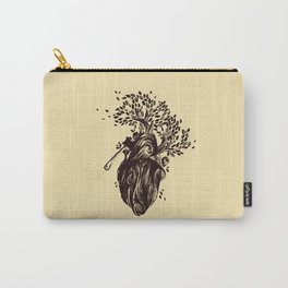 Blooming Heart Love by Tobe Fonseca Carry-All Pouch | Bloomingnature, Axe, Conservation, Flowering, Heart, Trees, Biology, Eco, Nature, Woodheart 