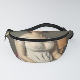 Portrait of a Young Woman in White by Jaques-Louis David Fanny Pack