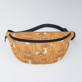 Foxes in a Forest of Fall Trees Fanny Pack
