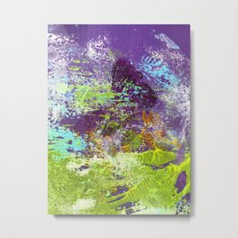 Heron Abstract Painting Metal Print | Painting, Bright, Lime, Fresh, Happy, Womanartist, Green, Fun, Jungle, Heron 