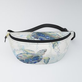 Swimming Together 2 - Sea Turtle  Fanny Pack