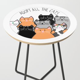Adopt all the cats Side Table