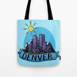Denver Skyline Tote Bag