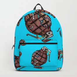 A Pulled Fuse Backpack | Danielshackelford, Unstable, Borderlands, Bomb, Frag, Pop Art, Graphicdesign, Wwii, Vintage, Grenade 