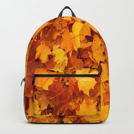 Maple Leaves Background Backpack | Photo, Leaf, Seasonal, Yellow, Wallpaper, Nature, Color, Season, Red, Texture 