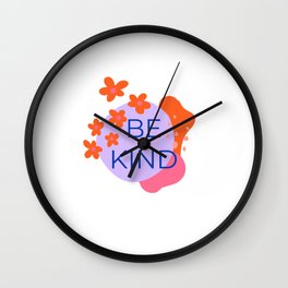 Be Kind Wall Clock | Classroom, Graphicdesign, Vibrant, Bekind, Classroomart, Kindness, Kind, Aesthetic 