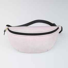 Pastel Pink and White Geometric Lino-Textured Print Fanny Pack