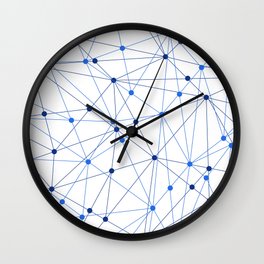 Network background. Connection concept. Wall Clock | Digital, Graphic, Technical, Map, Element, Generic, Wallpaper, Vector, Cyberspace, Formula 