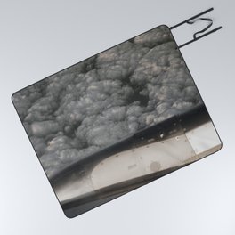 Metal and clouds Picnic Blanket