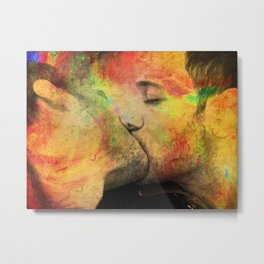 gay kiss Metal Print | Malenudeart, Eroticmale, Gayart, Homoerotic, Nude, Sexy, Homoart, Desire, Malebody, People 