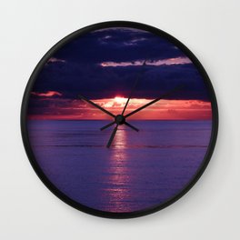 Sunrise at Greystones Wall Clock | Calm, Early, Sunrise, Color, Sun, Wicklow, Orange, Photos, Sea, Colour 