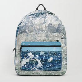 Surface Backpack | Summer, Seafoam, Curated, Surf, Underwater, Blue, Swim, Sea, Splash, Tropical 