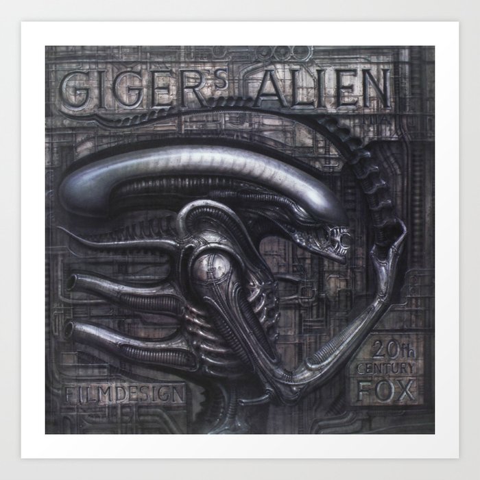Alien Xenomorph Giger Art Print By Droidakov1888 Society6