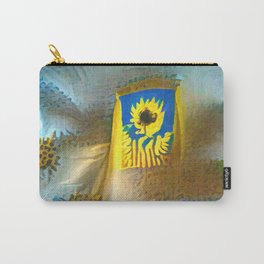 I stand with U. Carry-All Pouch | Sunflower, Support, Blue, Ai, Digitalmanipulation, Hope, Sunflowers, Digital, Ukraine, Photo 