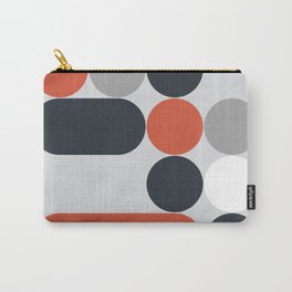 Domino 03 Carry-All Pouch | Digital, Graphicdesign, Geometric, Red, Minimalist, Circles, Modern, Theoldartstudio, Pattern, Spots 
