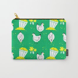 On the Farm Chicken Pattern Carry-All Pouch