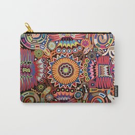 HUICHOL Carry-All Pouch | Graphicdesign, Skull, Mexico, Dayofthedead, Love, Crafts, Nayarit, Black, Culture, Red 