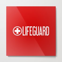 Lifeguard Metal Print | Graphicdesign, Swim, Patrol, Lifesaving, Rescue, Red, Ems, Lifeguarding, Guard, Lifeguard 