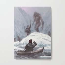 Tupilaq Metal Print | Illustration, Digital, Dark, Painting, Arctic, Oil, Storytelling, Acrylic, Art, Monster 
