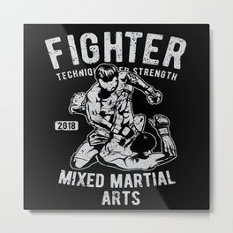 Fighter Mixed Martial Arts Bjj Jiu Jitsu Metal Print | Sport, Bjj, Grappling, Martial Arts, Jiujitsu, Jitsu, Taekwondo, Fight, Fighter, Martial Artist 