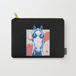 Funny Retro Vintage Horse Carry-All Pouch | Riding, Wear, Hiking, Equestrian, Graphicdesign, Show, Barrel, Great, Funny, Horse 