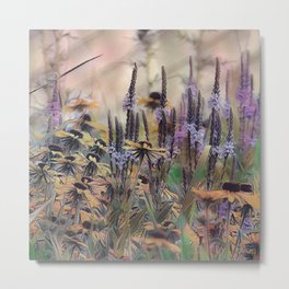 Wild Lovelies Metal Print | Digitalpainting, Country, Digital, Abstract, Colorful, Yellow, Digitalart, Painting, Abstracty, Flowers 