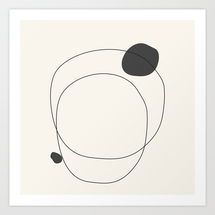 Abstract Line Art 79 Art Print By Thindesign Society6