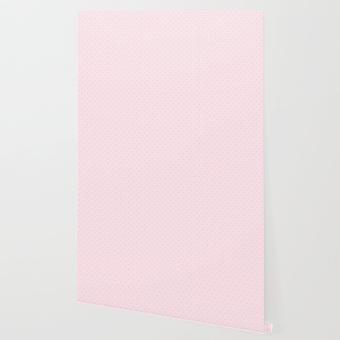 Light Soft Pastel Pink Mini Polka Dot Wallpaper By Honorandobey