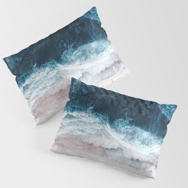 Blue Sea II Pillow Sham | Travel, Photo, Landscape, Sand, Relaxation, Water, Nature, Sea, Adventure, Art 