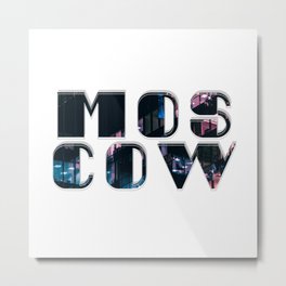 Mos cow Metal Print | Graphicdesign, Curated, Mockba, Mos, Cow, Moscow 