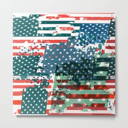 Like an American. USA grunge flag Metal Print | Digital, Grunge, Independent, America, Hipster, Freedom, Pattern, Usa, Strippled, Flag 